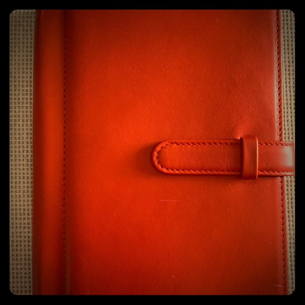 Orange Leather Photo Album
